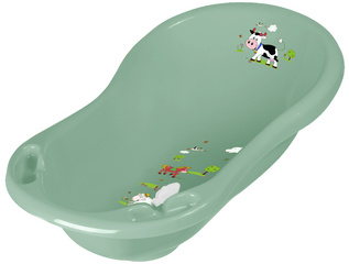 Image keeeper kids Babywanne "maria Funny Farm", mit Stöpsel, grün