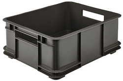 Image keeeper Aufbewahrungsbox Euro-Box L "bruno eco", graphite
