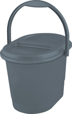 Image keeeper Bio-Abfalleimer "elsa eco", 13 Liter, stone grey