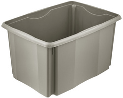 Image keeeper Aufbewahrungsbox "emil eco", 45 Liter, stone grey