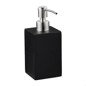 Image relaxdays Seifenspender 10031062_46 schwarz Kunststoff 300,0 ml