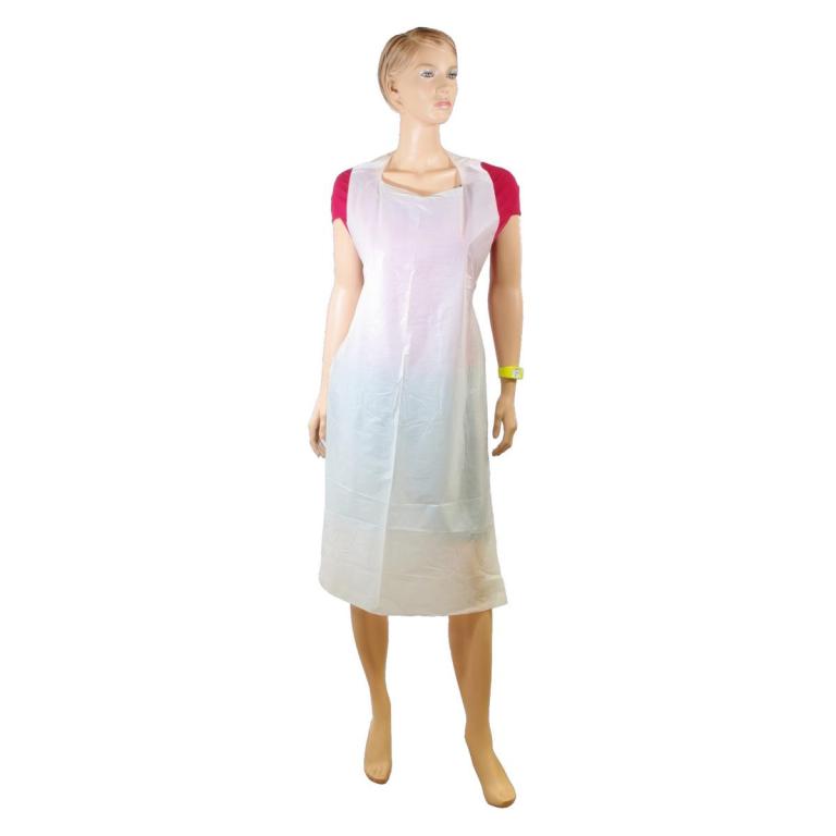 Image Einwegschürze, LDPE weiß, 70 x 125 cm | 100 Stück 