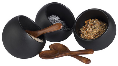 Image APS Servierset MOON, 6-teilig, schwarz