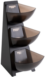 Image APS Portionsspender MULTI RACK, 3-stufig, Edelstahl schwarz