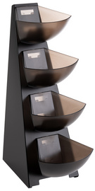 Image APS Portionsspender MULTI RACK, 4-stufig, Edelstahl schwarz