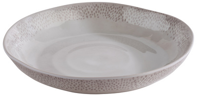 Image APS Teller FOOTMARK, tief, Durchmesser: 240 mm, weiß/grau