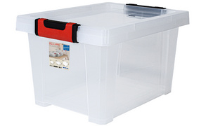 Image EDA Aufbewahrungsbox CLiPSTOCK, 15 Liter, PP, transparent