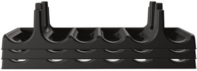 Image EDA Flaschenregal-Set, für 6 Flaschen pro Lage, anthrazit