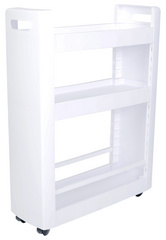 Image EDA Beistellwagen MOBILO DESSERTE, 3 Böden, PP, weiß