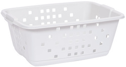 Image EDA Wäschekorb PRIMA, 45 Liter, PP, weiß
