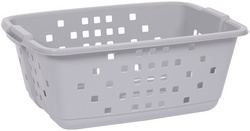 Image EDA Wäschekorb PRIMA, 45 Liter, PP, grau