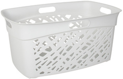 Image EDA Wäschekorb ALMERIA, 45 Liter, PP, weiß