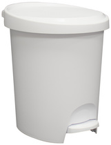 Image EDA Tret-Kosmetikeimer Stepy, 6 Liter, PP, weiß