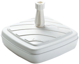 Image EDA Sonnenschirmständer, Kunststoff, eckig, 420 mm, weiß