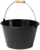 Image EDA Eimer, 15,5 Liter, Kunststoff, schwarz