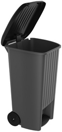 Image EDA Abfalltonne, 100 Liter, Kunststoff, anthrazit