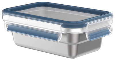 Image emsa Frischhaltedose CLIP & CLOSE STEEL, 1,2 Liter, blau