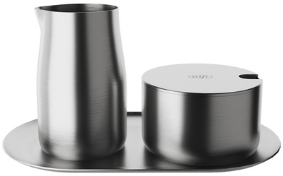 Image alfi Milch & Zucker-Set, aus Edelstahl, matt, 4-teilig