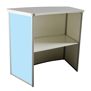 Image update displays Messetheke weiß 80,0 x 47,0 x 93,0 cm