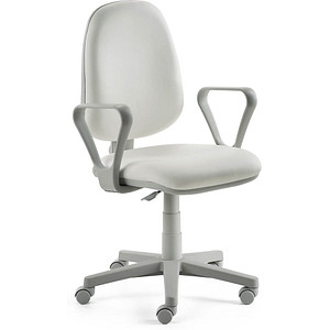 Image Mayer Bürostuhl myALPHA weiß, grau Kunstleder