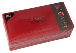 Image PAPSTAR Cocktail-Servietten, 240 x 240 mm, 3-lagig, bordeaux