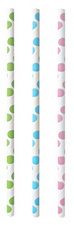 Image PAPSTAR Papier-Trinkhalm "Dots", 200 mm, farbig sortiert