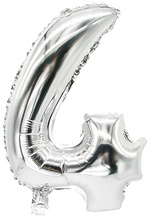 Image PAPSTAR Folienballon "Zahlen", Ziffer: 9, silber