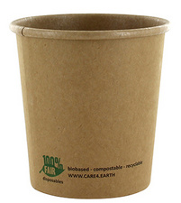 Image PAPSTAR Suppenbecher "pure", rund, 470 ml, braun