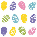 Image PAPSTAR Oster-Motivservietten "Coloured Eggs