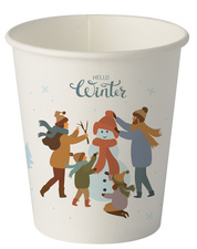 Image PAPSTAR Papp-Trinkbecher "Hello Winter", 0,2 l