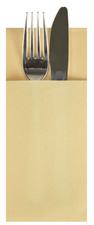 Image PAPSTAR Servietten-Tasche, 1/8-Falz, creme, 100er