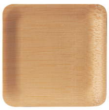 Image PAPSTAR Bambus-Fingerfood-Teller "pure", eckig, 10er
