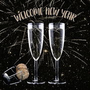 Image PAPSTAR Motiv-Servietten "Welcome New Year"