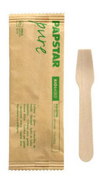 Image PAPSTAR Holz-Eislöffel "pure", Länge: 94 mm, 50er