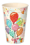 Image PAPSTAR Papp-Trinkbecher "Fete", 0,2 l