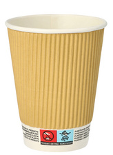 Image PAPSTAR Deckel für Trinkbecher "pure" Ripple Wall, 90 mm