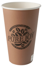 Image PAPSTAR Papp-Trinkbecher "pure", 0,5 l, natur