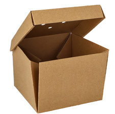 Image PAPSTAR Burgerbox "pure" faltbar, Maße: 130 x 130 x 100 mm