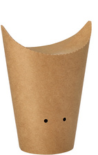 Image PAPSTAR Pommes-Frites-Schütte, braun, klein