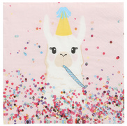 Image PAPSTAR Motiv-Servietten "Llama Party", 330 x 330 mm