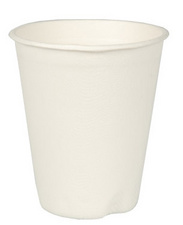 Image PAPSTAR Zuckerrohr-Trinkbecher "pure", 0,2 l, weiß, 12er