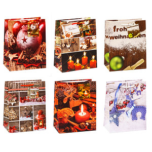 Image 12 TSI Geschenktaschen Weihnachten Serie 6 Motiv sortiert 18,0 x 23,0 cm