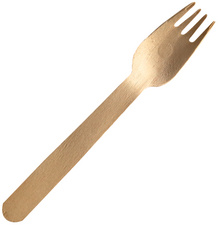 Image NATURE Star Holz-Gabel, aus Birkenholz, Länge: 160 mm