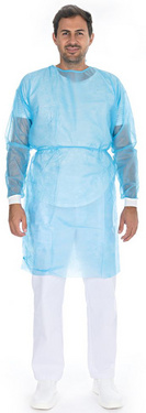 Image HYGOSTAR PP-Kittel für Besucher/Patienten/Personal, L, blau