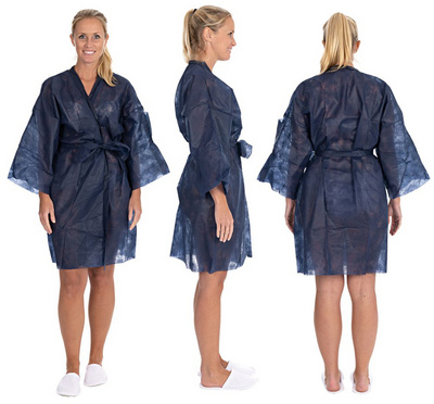 Image HYGOSTAR Einweg-Kimono, aus PP-Vlies, Einheitsgröße, blau