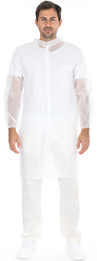 Image HYGOSTAR Besucherkittel mit Klettverschluss, weiß, XL