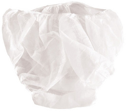 Image HYGOSTAR Einweg-Pants Unisex, aus PP, weiß, einzeln verpackt