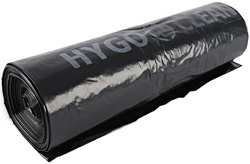 Image HYGOCLEAN Müllsäcke, schwarz, 240 Liter, aus LDPE, 60 my