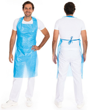 Image HYGONORM LDPE-Einwegschürze, 20 my, gehämmert, blau