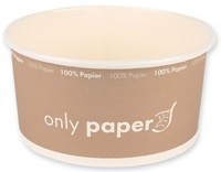 Image NATURE Star Salatschale Only Paper, rund, 1.000 ml, braun